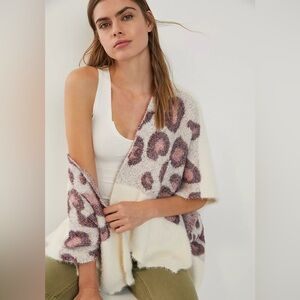 Anthropologie Kenzie Leopard Shimmer Wrap NWT